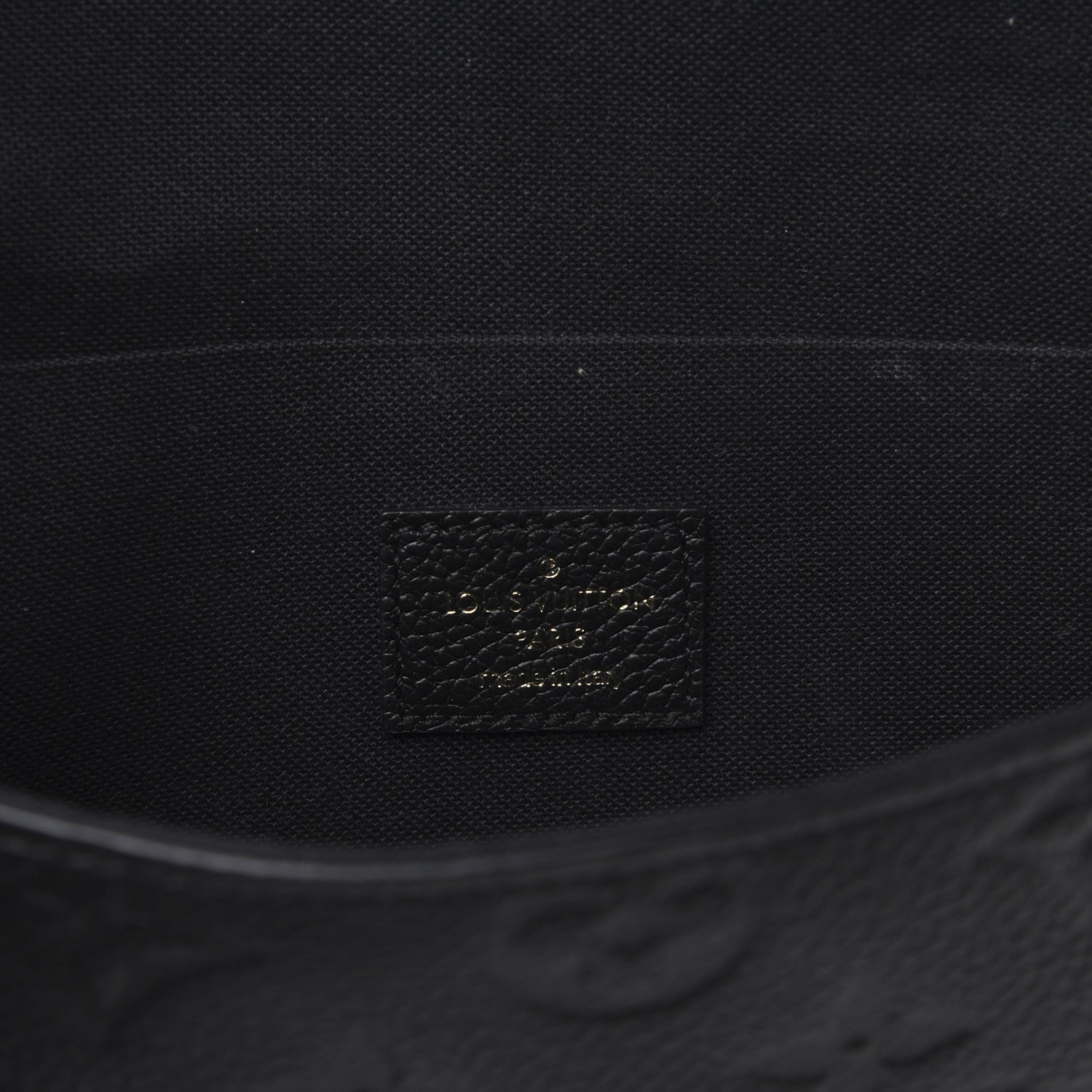 Louis Vuitton Empreinte Pochette Felicie Chain Wallet Black 8 of 12
