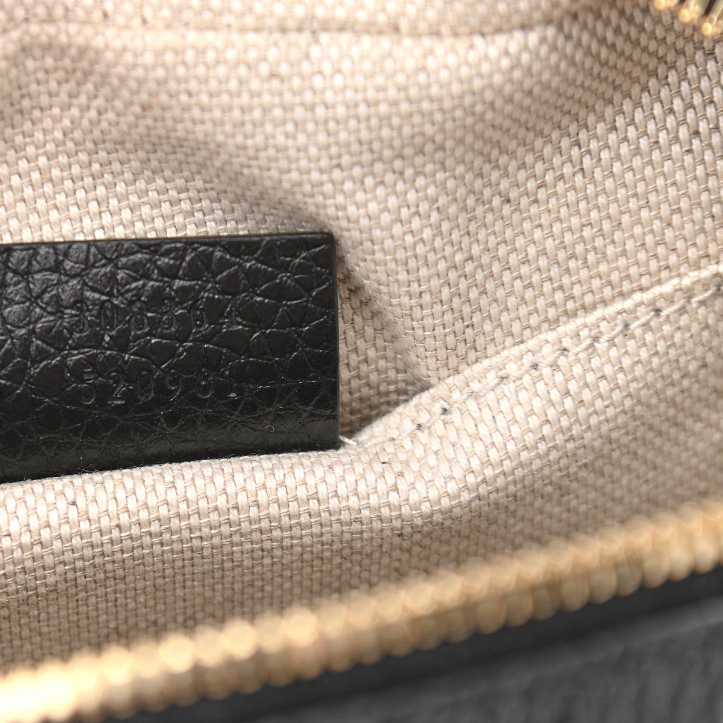 Pebbled Calfskin Small Soho Disco Bag Black