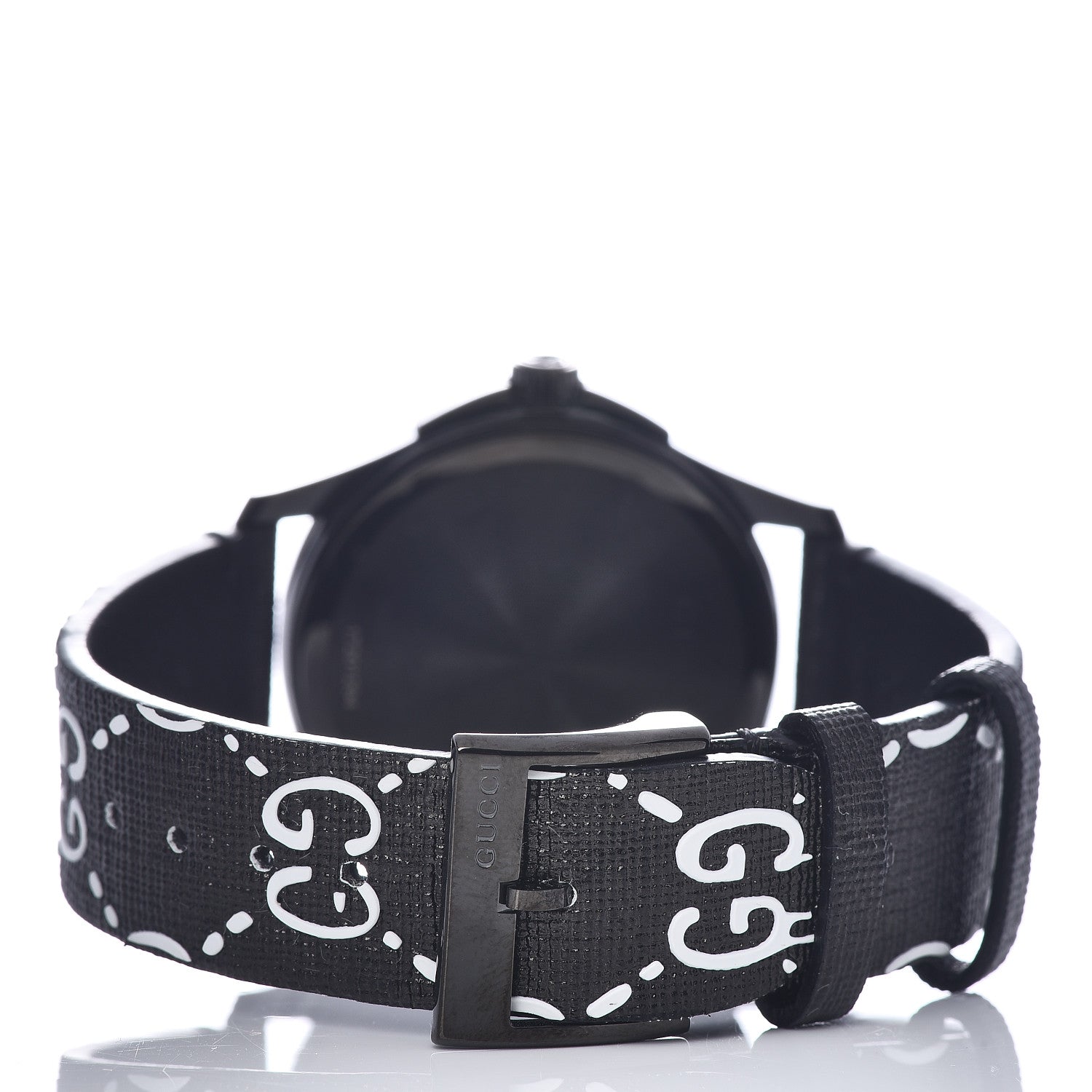 Gucci PVD Stainless Steel Canvas 38mm G-Timeless Ghost Quartz Watch Black 4 of 6