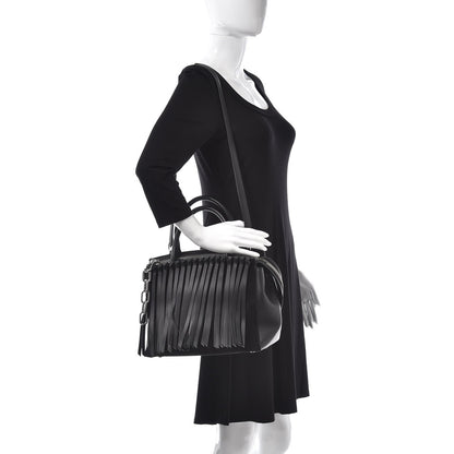 Alexander Wang Calfskin Suede Fringe Attica Tote Black 3 of 7