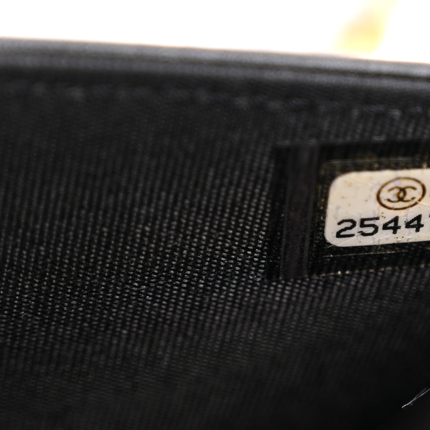 Caviar Quilted Boy Wallet On Chain WOC Black
