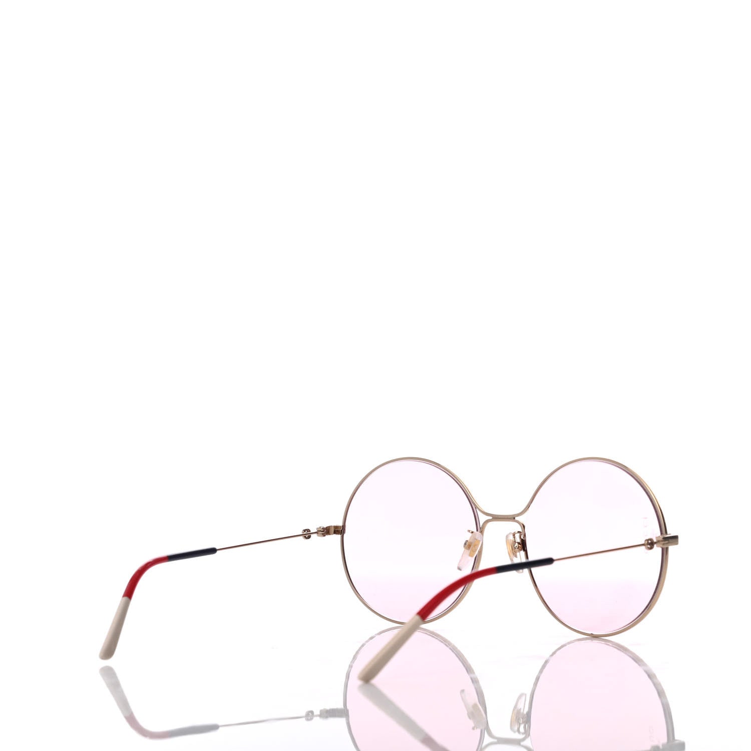 Gucci Round Sunglasses GG0395S Red Blue White 4 of 8