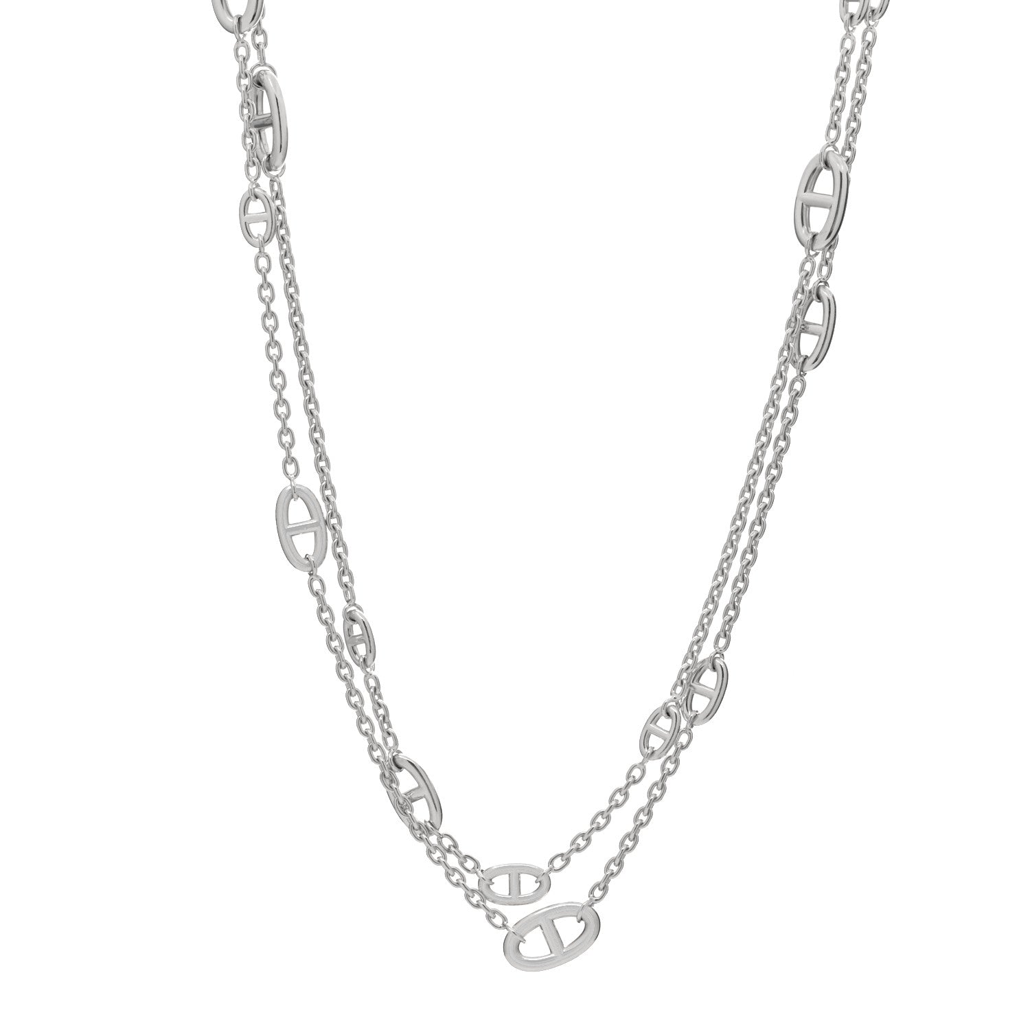 Hermes Sterling Silver Farandole Necklace 160 1 of 4