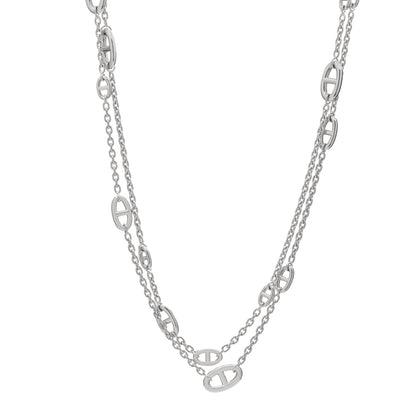 Hermes Sterling Silver Farandole Necklace 160 1 of 4