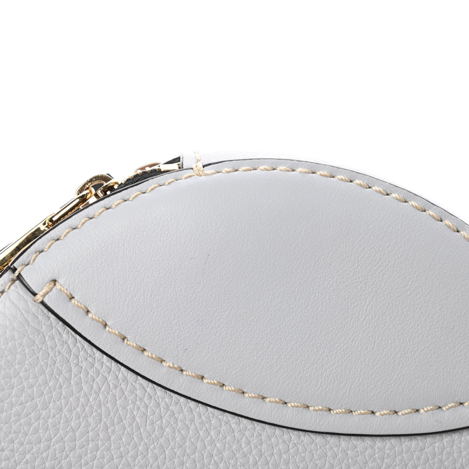 Chloe Grained Shiny Calfskin Mini Round Daria Bag Light Cloud 11 of 11