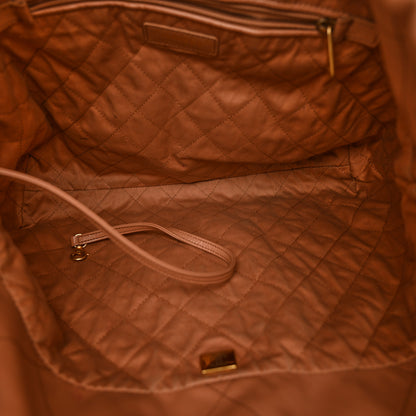Chanel Shiny Calfskin Quilted Chanel 22 Camel 6 of 13