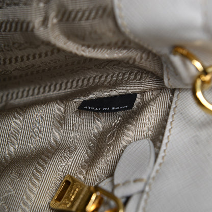 Prada Saffiano Medium Galleria Double Zip Tote Talco 8 of 14