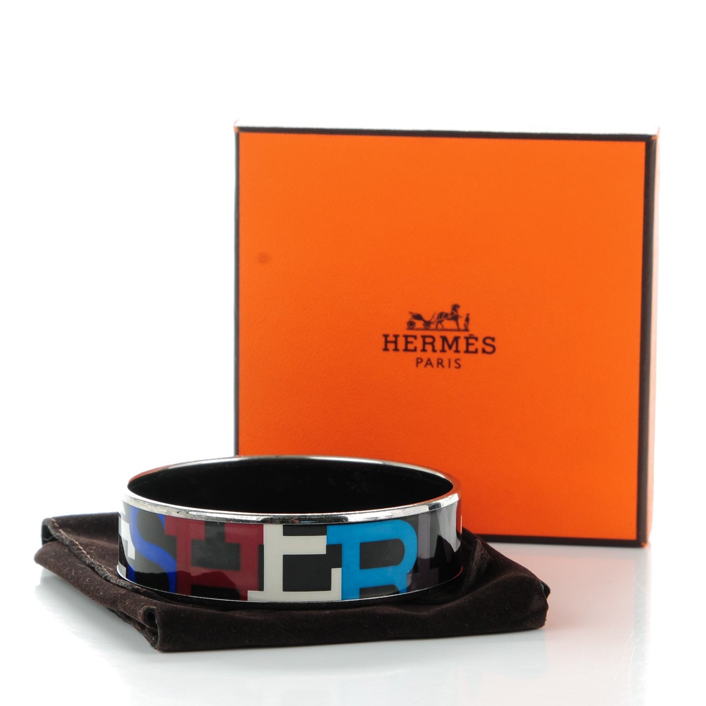 Enamel Printed Medium Capitales Bracelet 70