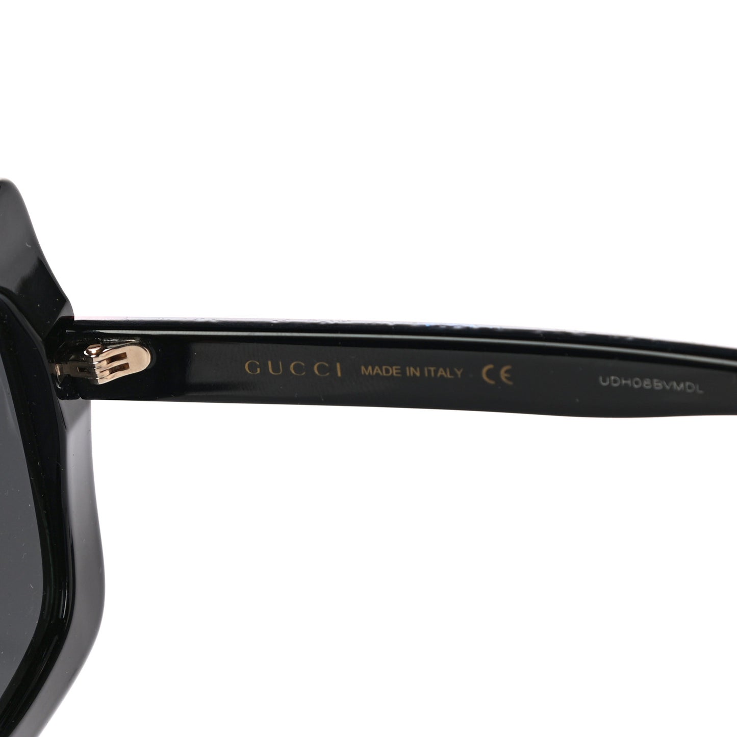 Acetate Oversize Stripe Sunglasses GG0328S Black Multi