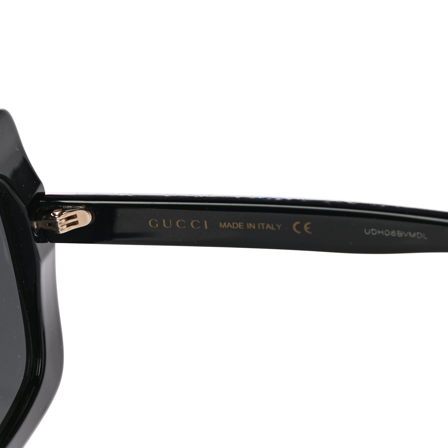 Gucci Acetate Oversize Stripe Sunglasses GG0328S Black Multi 5 of 7