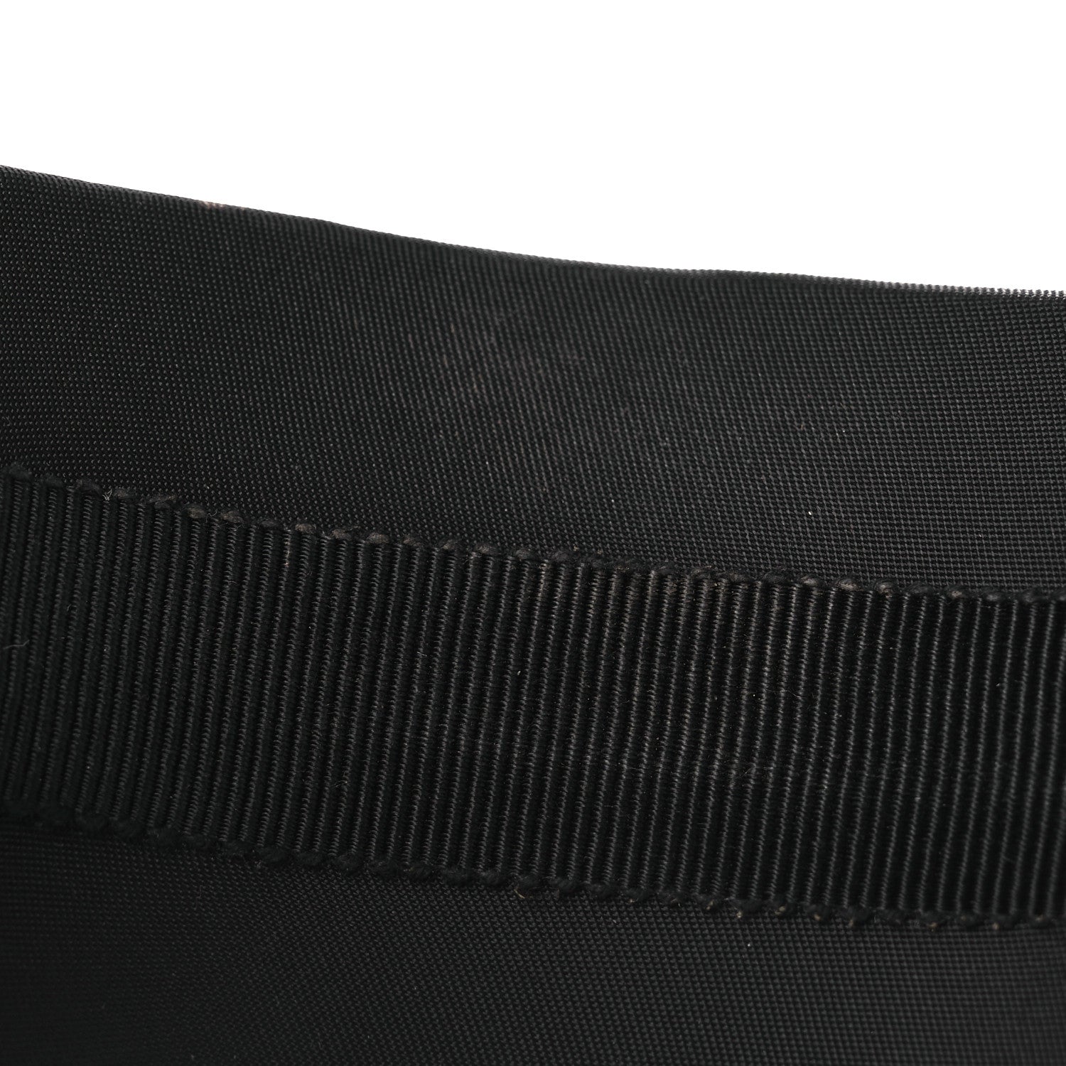 Prada Re-Nylon Metal Triangle Logo Headband Black 6 of 6