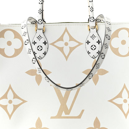 Louis Vuitton Monogram Giant Onthego GM Kaki Beige 7 of 15