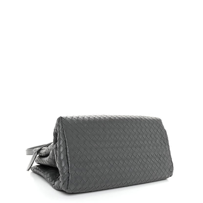 Bottega Veneta BOTTEGA VENETA Light Calf Intrecciato Small Roma Light Grey 4 of 9