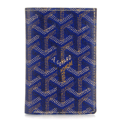 Goyard Goyardine Saint Marc Folding Card Case Navy 1 of 7