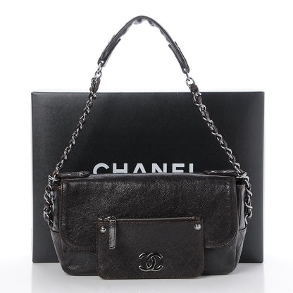 Chanel Glazed Caviar Small Pocket In The City Shoulder Bag Brown 8 of 8