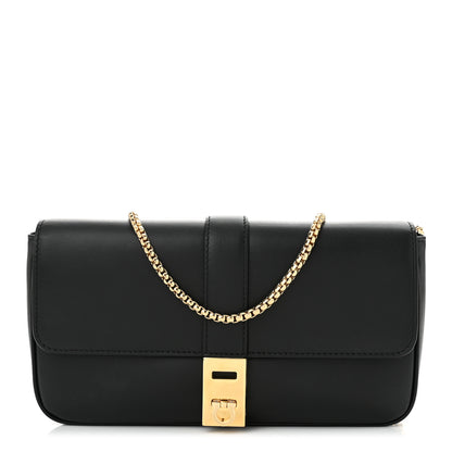 Salvatore Ferragamo Calfskin Archive Gancini Flap Crossbody Black 1 of 10