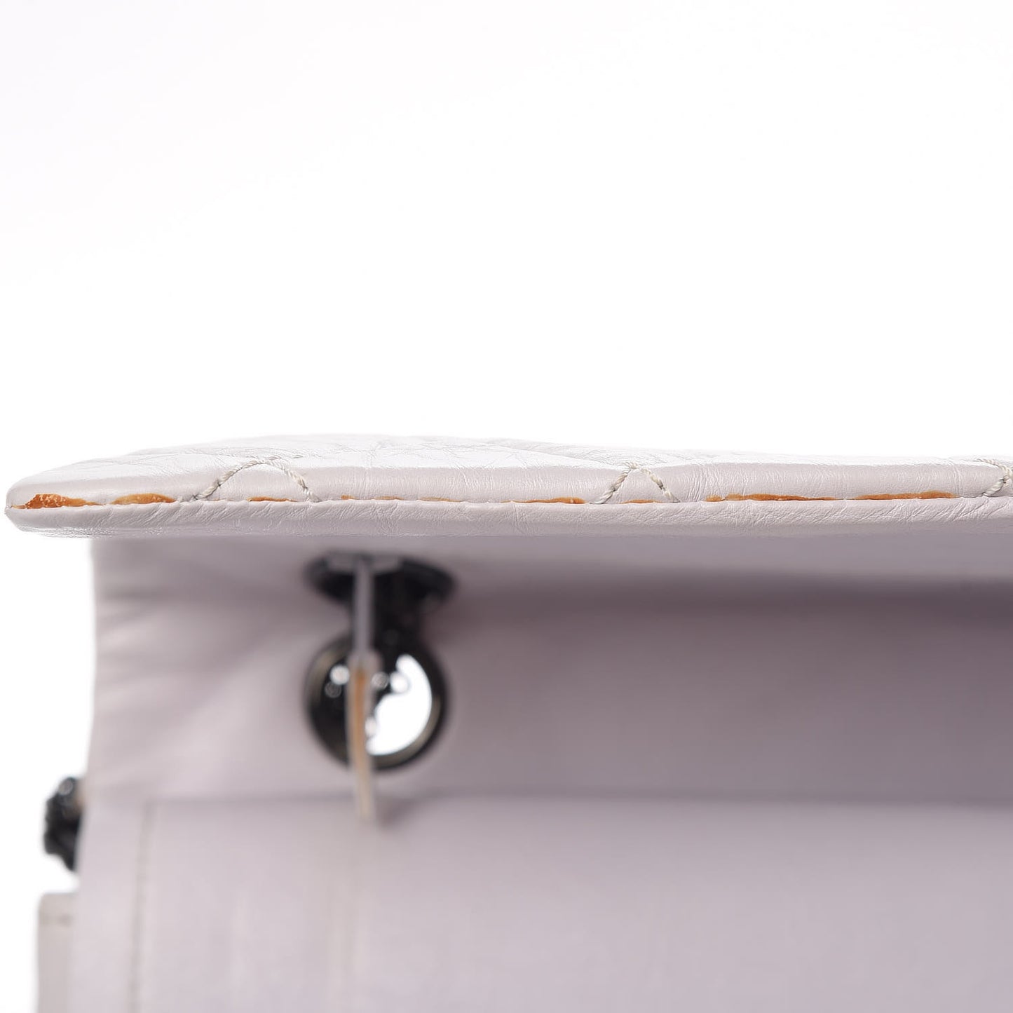 Aged Calfskin Quilted 2.55 Reissue 227 Flap White