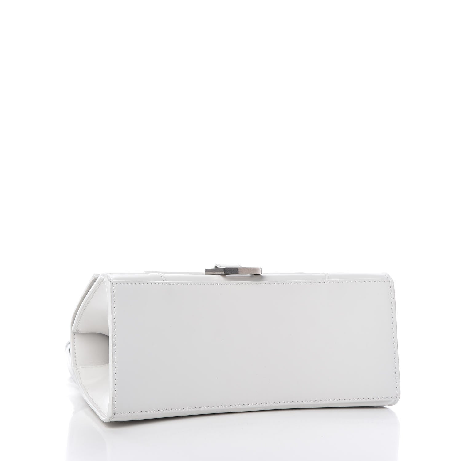 Balenciaga Shiny Box Calfskin Small Hourglass Top Handle Bag White 4 of 8