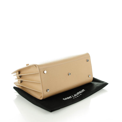 Saint Laurent Grained Calfskin Small Sac De Jour Dark Beige 4 of 7