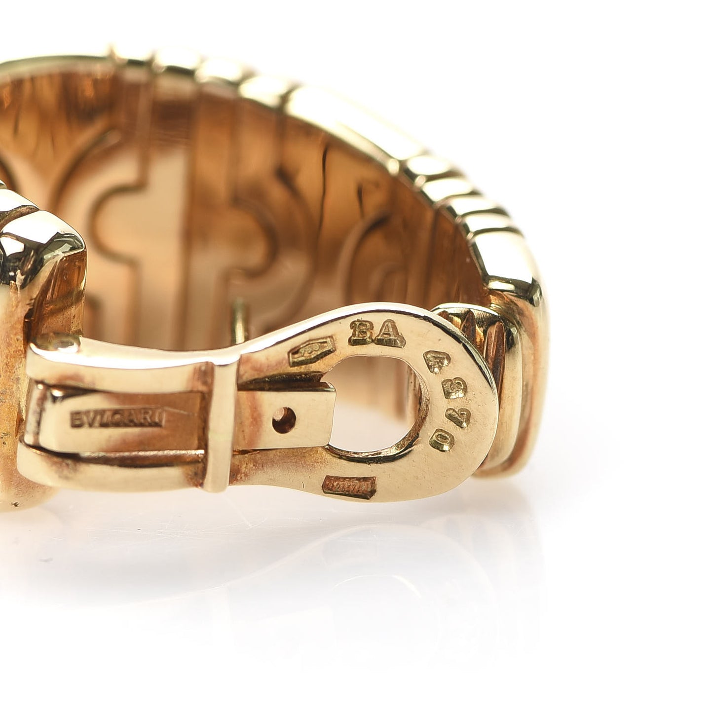 18K Yellow Gold Parentesi Hoop Earrings