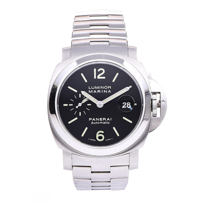 Panerai Stainless Steel 44mm Marina Luminor Automatic Watch Black PAM00299 1 of 15
