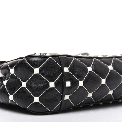 Valentino Garavani Lambskin Medium Free Rockstud Spike Shoulder Bag Black 7 of 23
