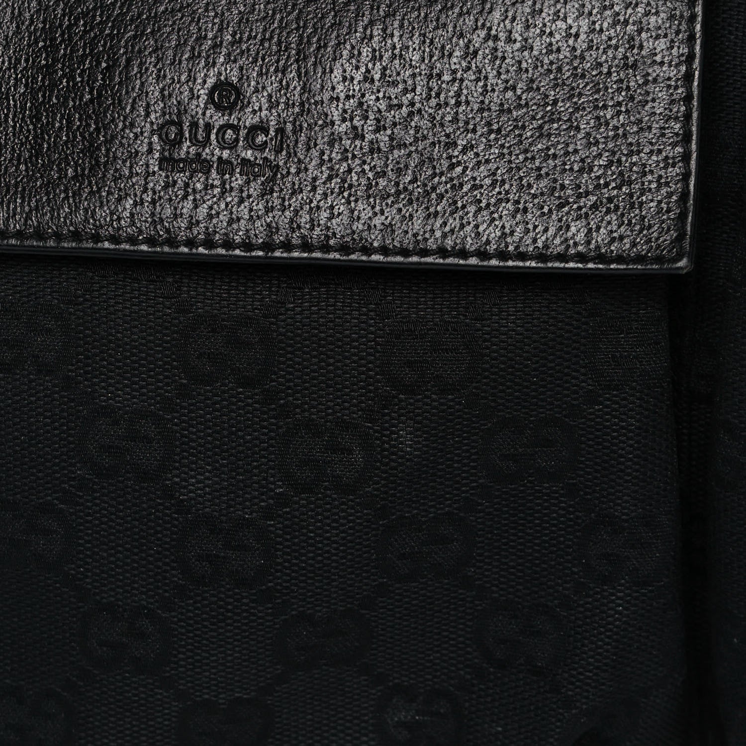 Gucci GG Monogram Double Pocket Belt Bag Black 8 of 13