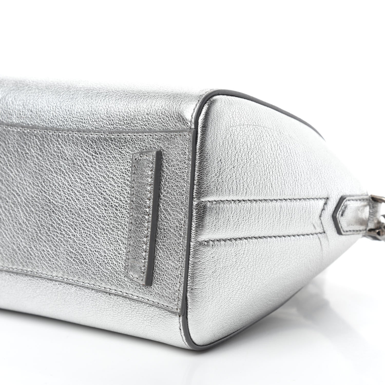 Givenchy Metallic Sugar Goatskin Mini Antigona Silver 7 of 14