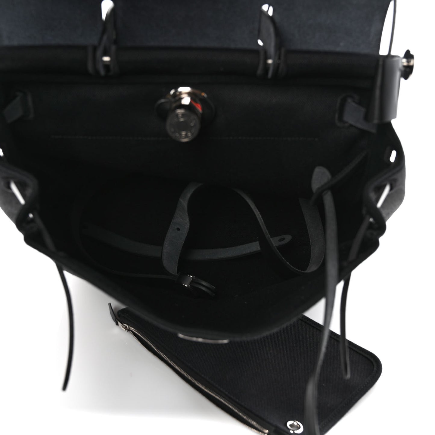 Military Toile Vache Hunter Herbag a Dos Zip Retourne Backpack Black