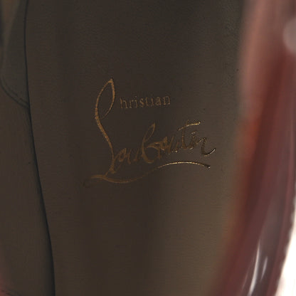 Christian Louboutin Calfskin Alligator Embossed CL Chelsea 70 Booty 41 Acajou 8 of 9