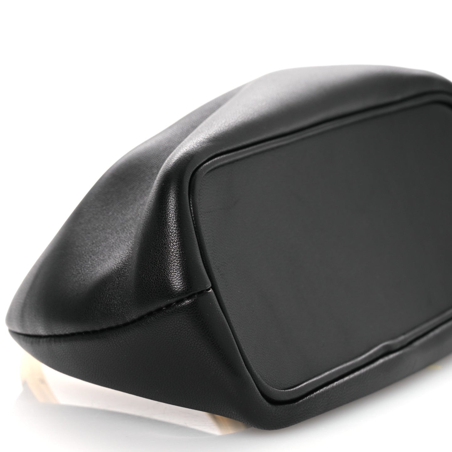 Lambskin Le Petit Calino Ring Top Handle Bag Black Black