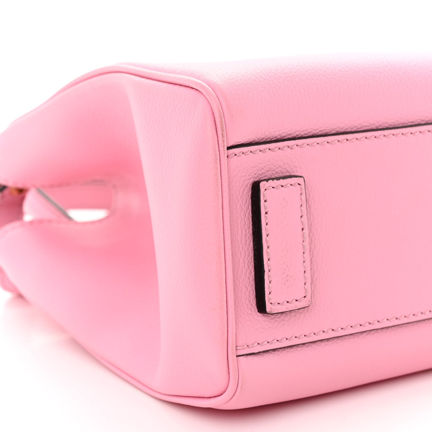 Grained Calfskin Small La Medusa Chain Tote Baby Pink