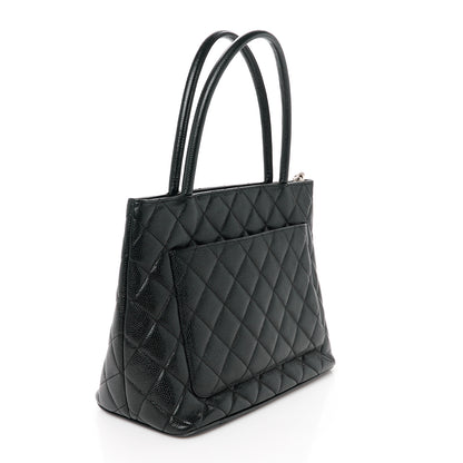 Chanel Caviar Quilted Medallion Tote Black 3 of 11