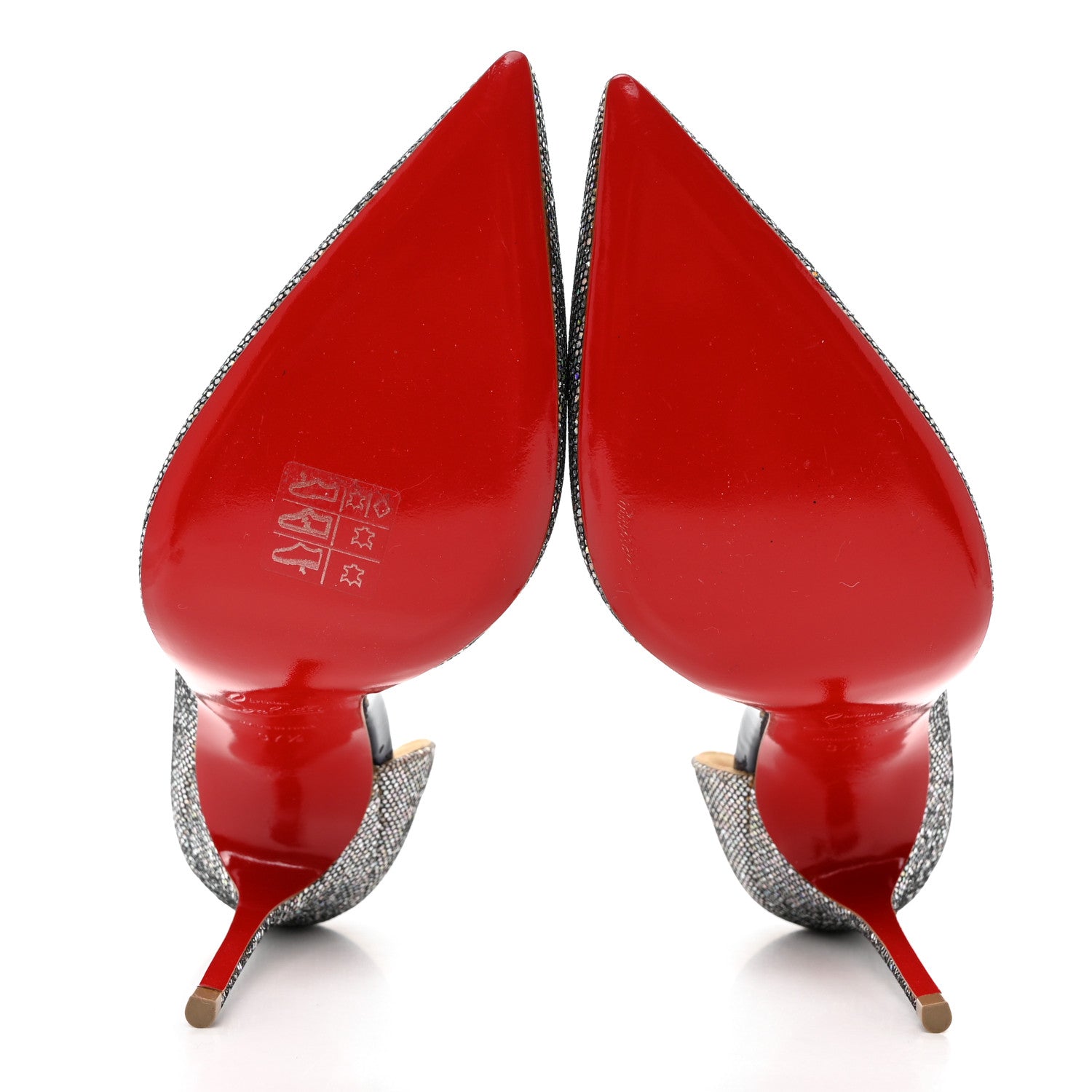 Christian Louboutin Patent Glitter Disco Ball Iriza 100 Pumps 37.5 Purple Pop Multicolor 5 of 7