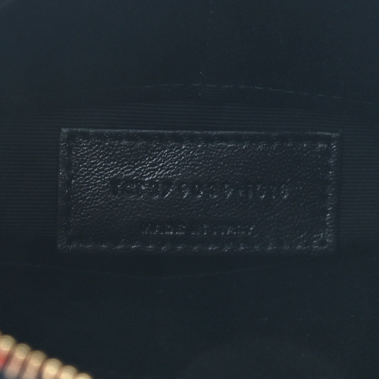 Saint Laurent Calfskin Matelasse Chevron Monogram A5 Wristlet Blue 6 of 6