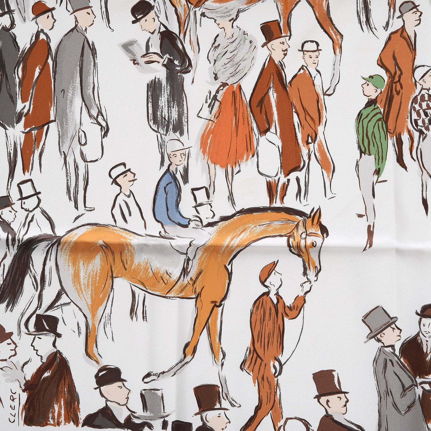 Silk Paddock Scarf 90