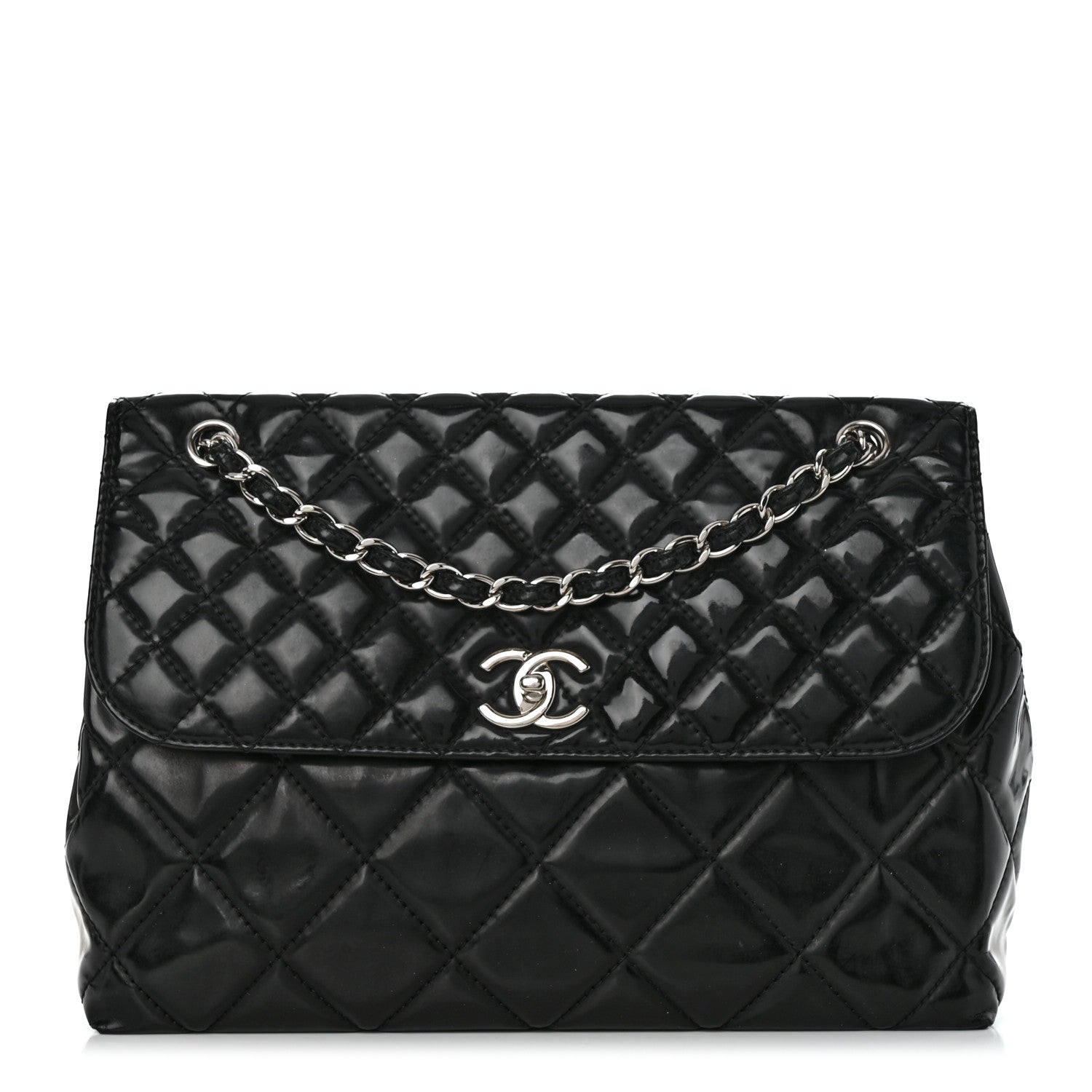 Chanel Vinyl Quilted In the Business Flap Bag Black 1 of 10