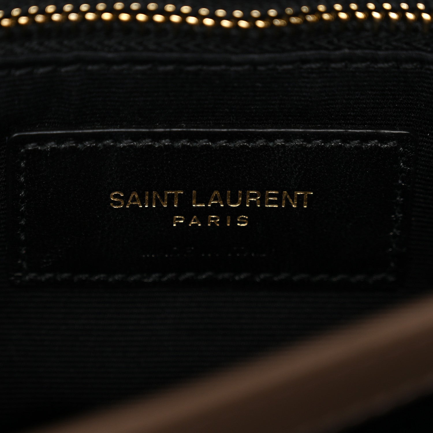 Saint Laurent Calfskin Y Quilted Monogram Toy Loulou Crossbody Bag Taupe 7 of 12