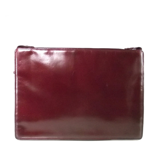 Vintage Leather Portfolio Dark Red