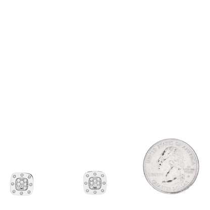 Roberto Coin 18K White Gold Diamond Pois Moi Stud Earrings 2 of 5
