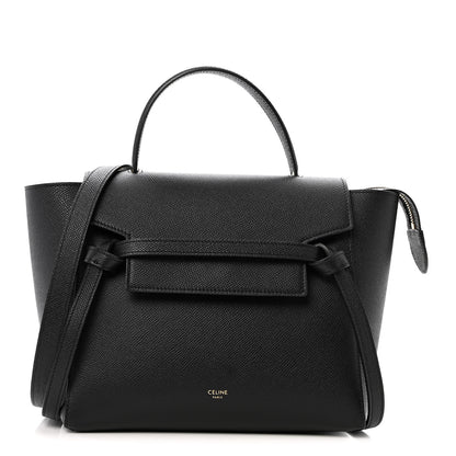 Celine Grained Calfskin Micro Belt Bag Black 1 of 15