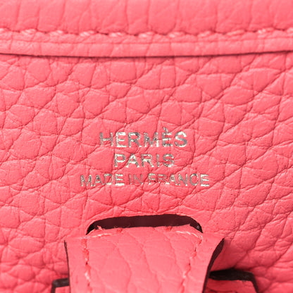 Hermes Taurillon Clemence Amazone Evelyne TPM Rose Azalee Rouge Pivoine 6 of 10