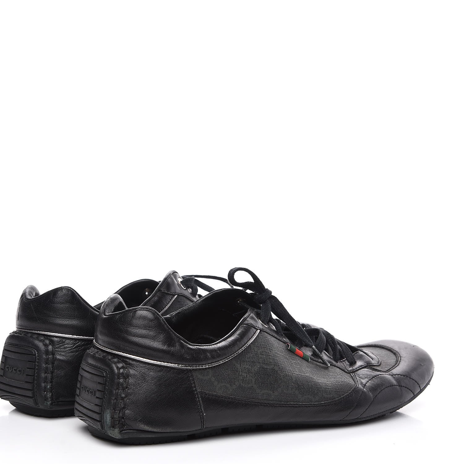 Gucci GG Supreme Monogram Mens Sneakers 10 Black 4 of 11