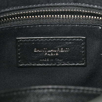 Saint Laurent Crinkled Calfskin Matelasse Monogram Medium Niki Shopper Tote New Vert 6 of 12