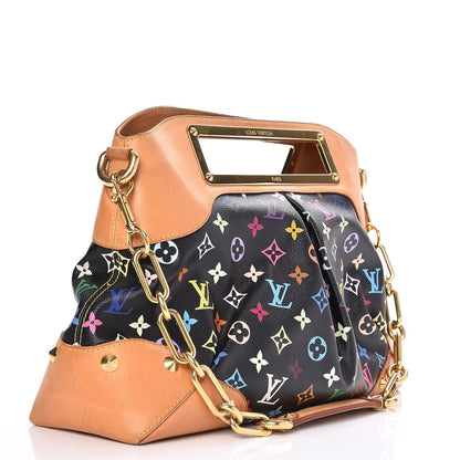 Louis Vuitton Monogram Multicolor Judy GM Black 3 of 7