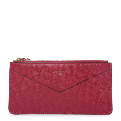 Louis Vuitton Calfskin Jeanne Wallet Zippered Insert Fuchsia 1 of 7