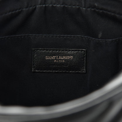 Saint Laurent Calfskin Matelasse Monogram Lou Camera Bag Black 6 of 12