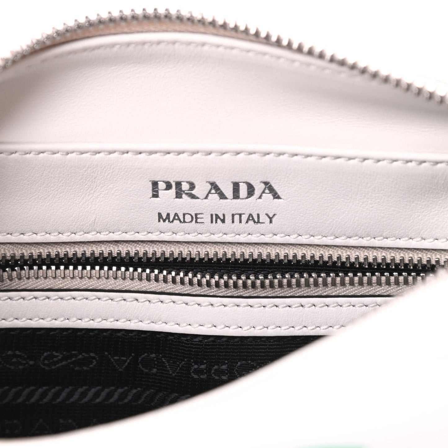 City Calf Palm Tree Print Camera Bag White Papaya