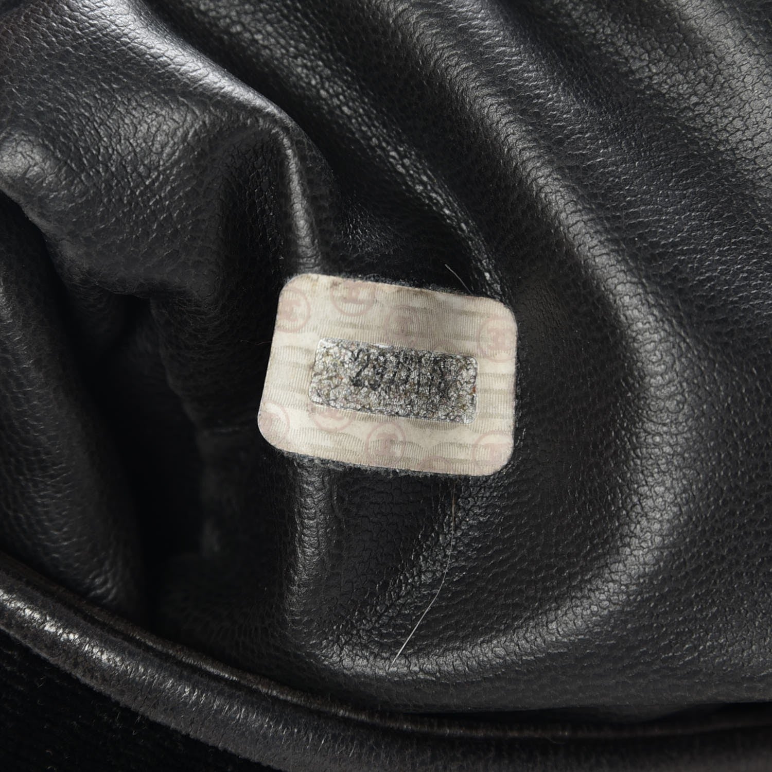Chanel Velvet CC Drawstring Bucket Bag Black 9 of 9