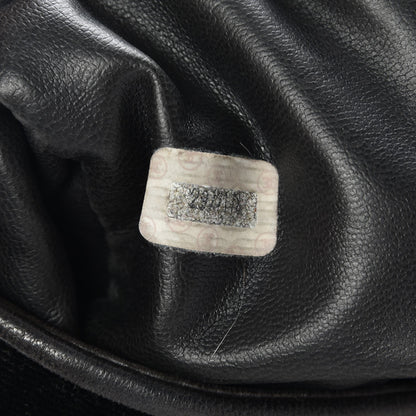 Chanel Velvet CC Drawstring Bucket Bag Black 9 of 9